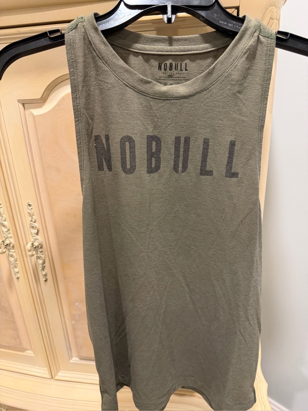 NOBULL women's Olive Green Muscle Tank Top